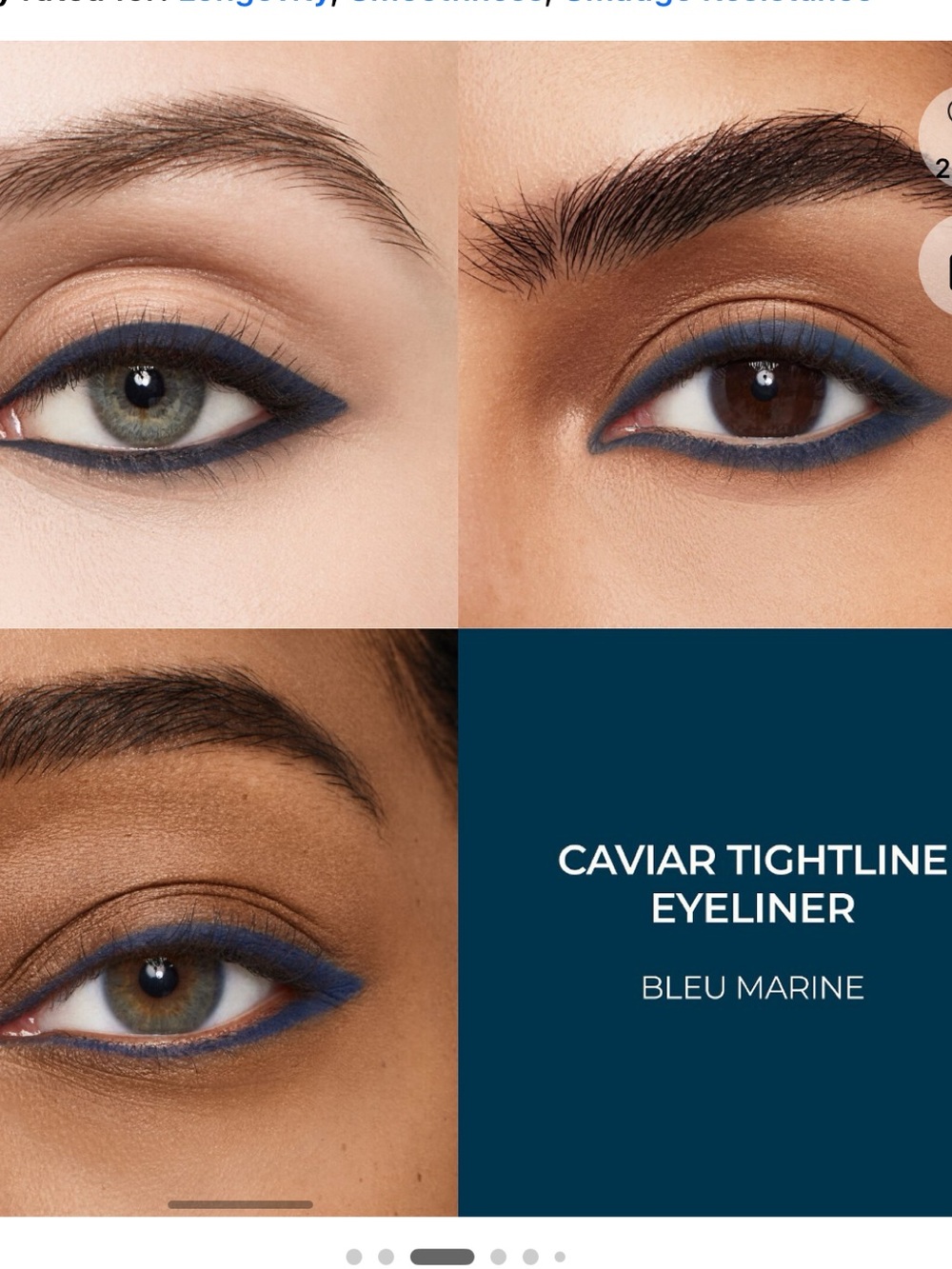Bleu marine Laura Mercier Caviar Tightline Eyeliner